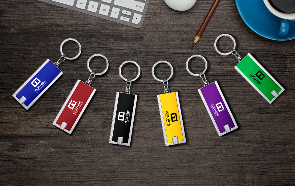 Colorful Custom LED Flashlight Keychains
